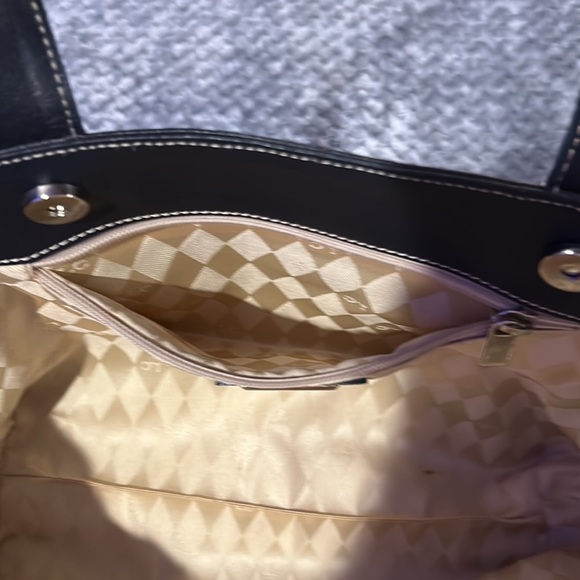 Les Copains Navy tote Made in Italy. Genuine Leather - Picture 7 of 10